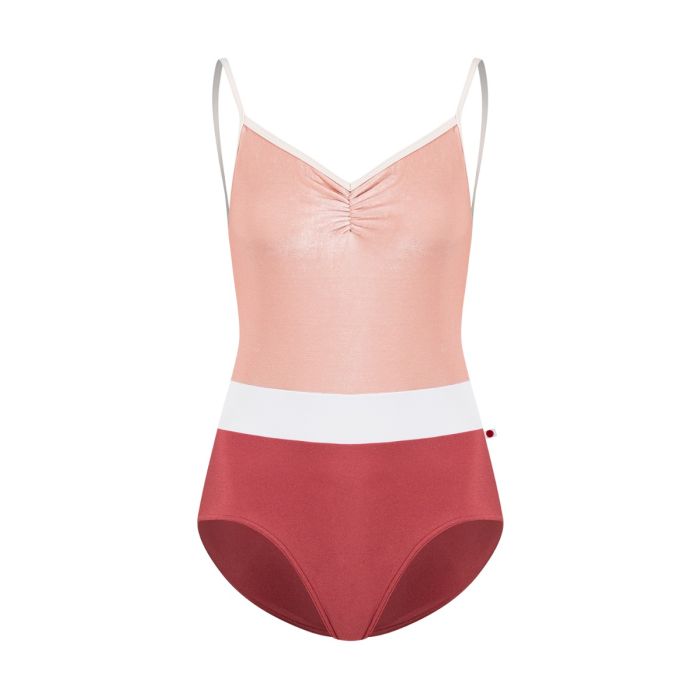 Micah Pinch-Front Camisole Leotard - Fox