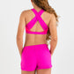 Ibiza Reversible Crop Top - Pink Cosmos