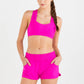 Ibiza Reversible Crop Top - Pink Cosmos