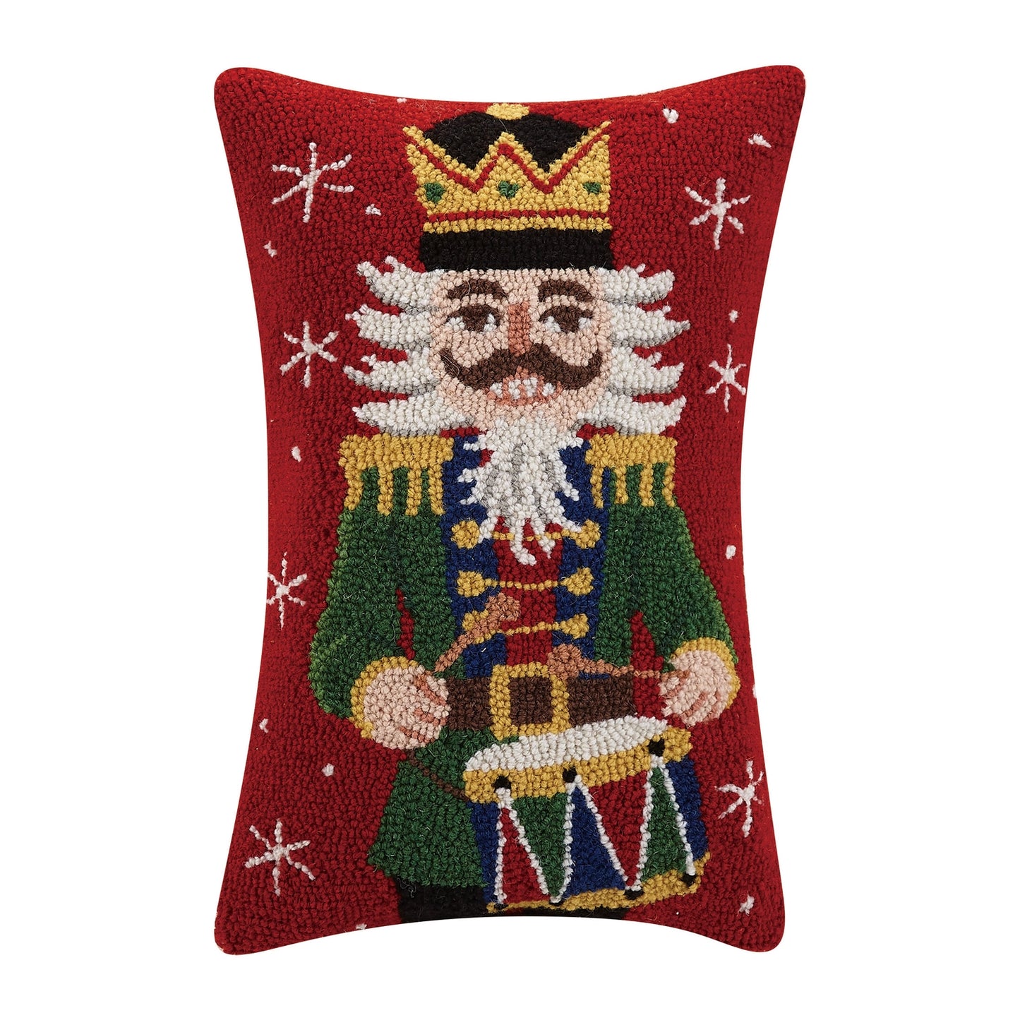 Nutcracker Hooked Decorative Pillow