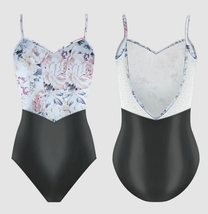 Chanelle Camisole Leotard in Abrielle Print