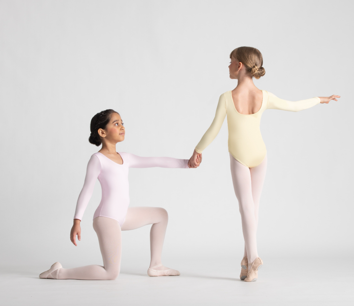 Girls Evelyn Long Sleeve Leotard