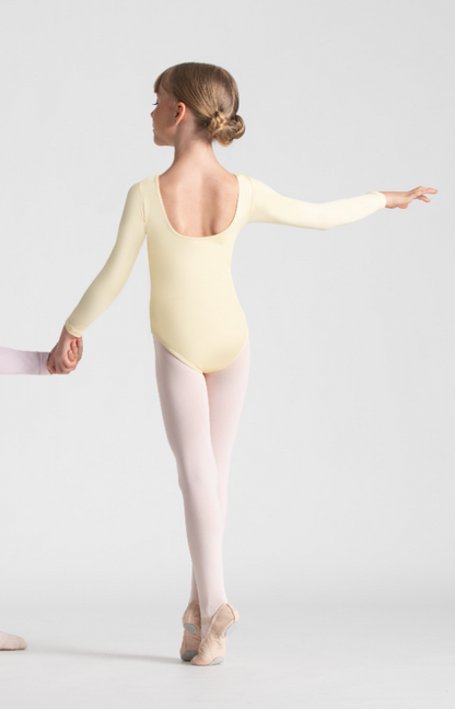 Girls Evelyn Long Sleeve Leotard