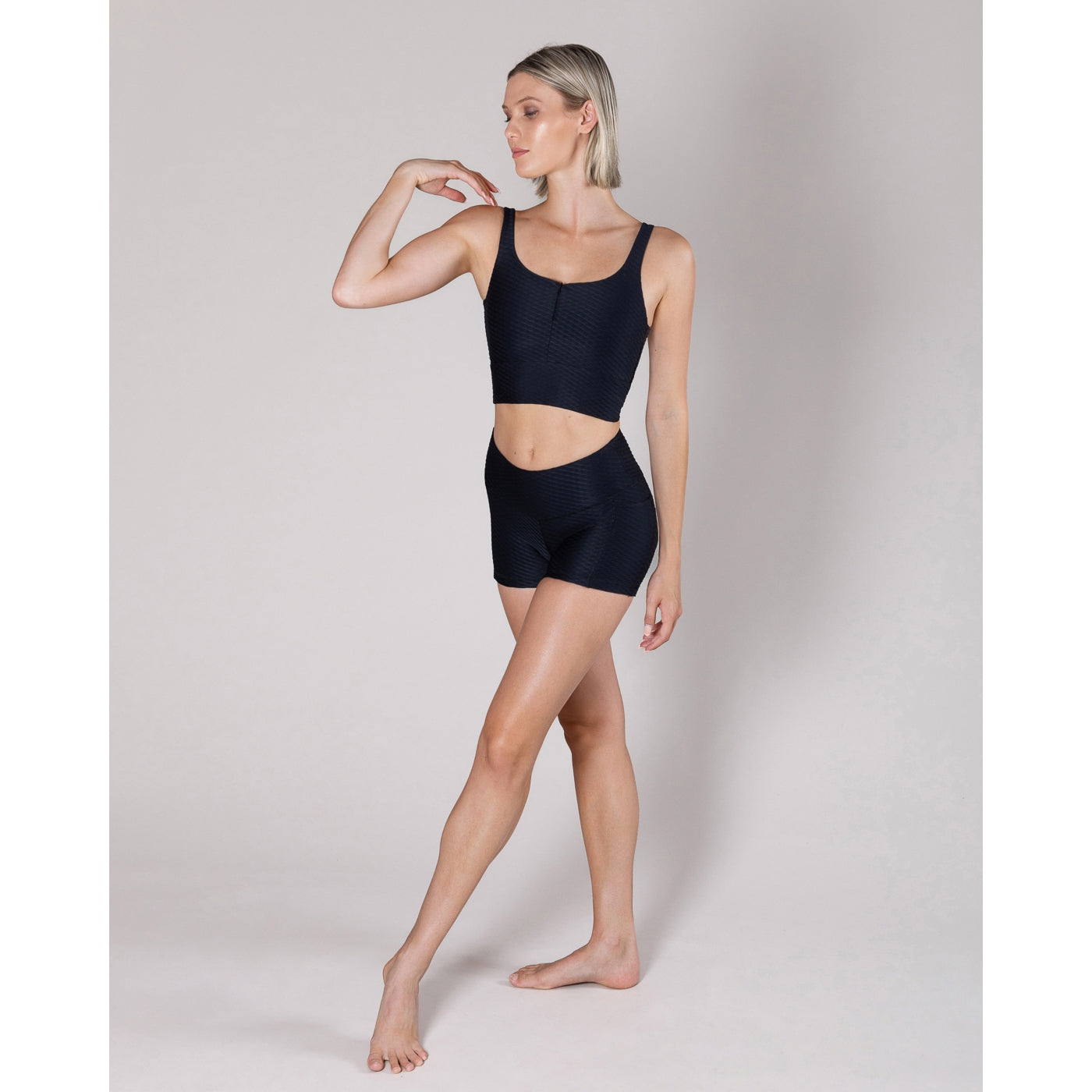 Elysia Zip Crop Top - Allegro