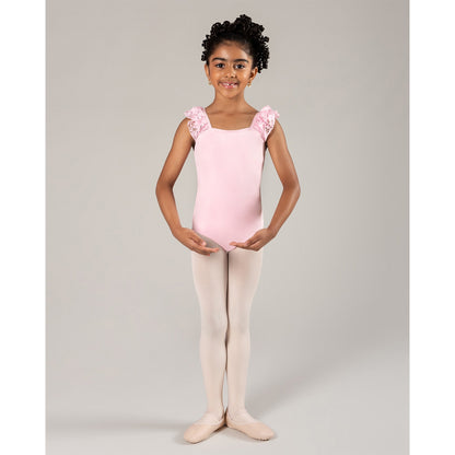 Girls Ruby Leotard with Flutter Detail - ICL38L