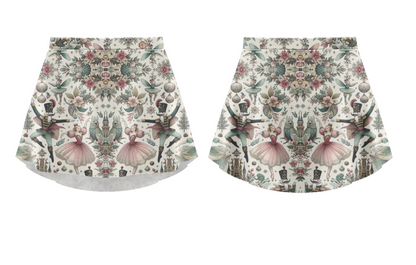 Nutcracker Print Pull-on Skirt