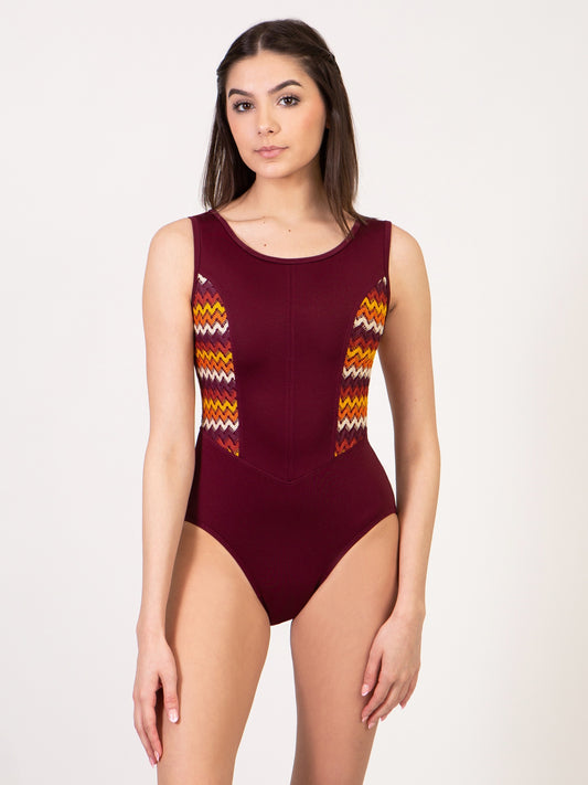 Woodstock Tank Leotard with Full Knit Back - 2687A