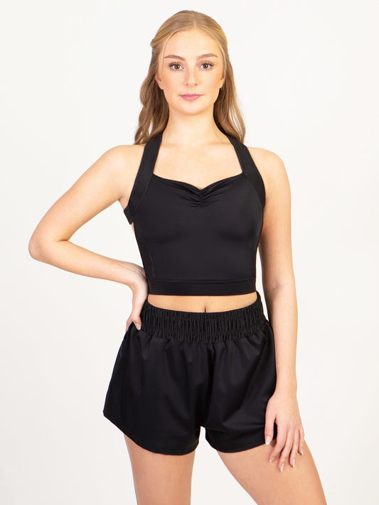 Balletcore Pinch-Front Crop Top - 4014A