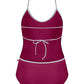 Kate Halter Leotard - Burgundy