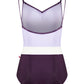 Micah Camisole Leotard - Eggplant