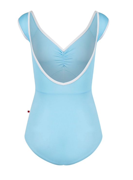 Elli Cap Sleeve Leotard - Pool