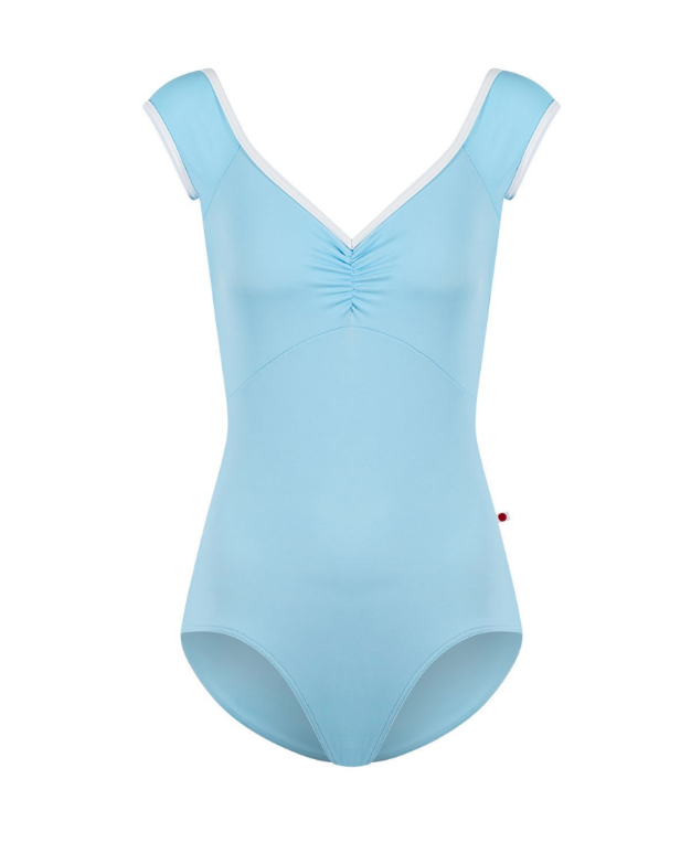 Elli Cap Sleeve Leotard - Pool