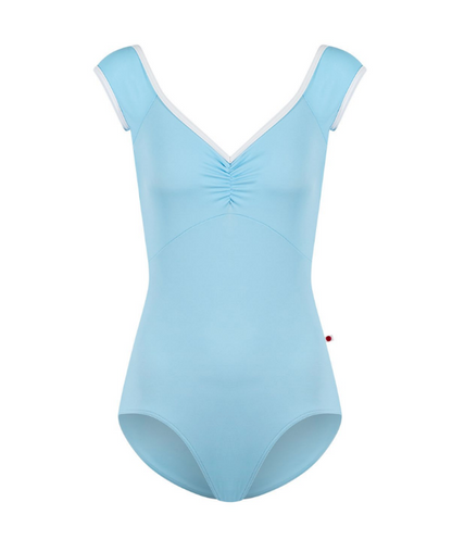 Elli Cap Sleeve Leotard - Pool