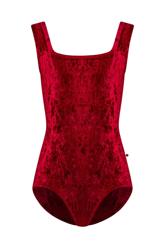 Girls Marieke Tank Leotard - Dark Red