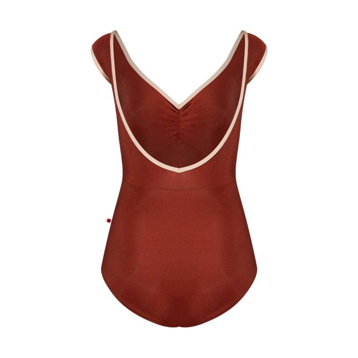 Elli Cap Sleeve Leotard - Bronze