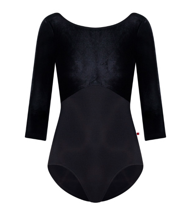 Yumiko shops Leotard - Black and Black Velvet Tiffany, Women’s size XS