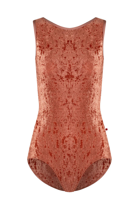 Sofiane Velvet Tank Leotard - Amaretto