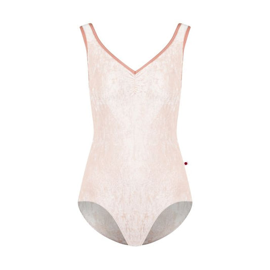 Tiffany Velvet Tank Leotard - Misty Rose